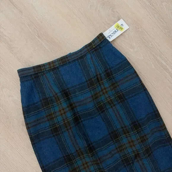 Women’s Pendleton Vintage Wool Plaid MIDI Skirt Size 6 - Picture 2 of 7